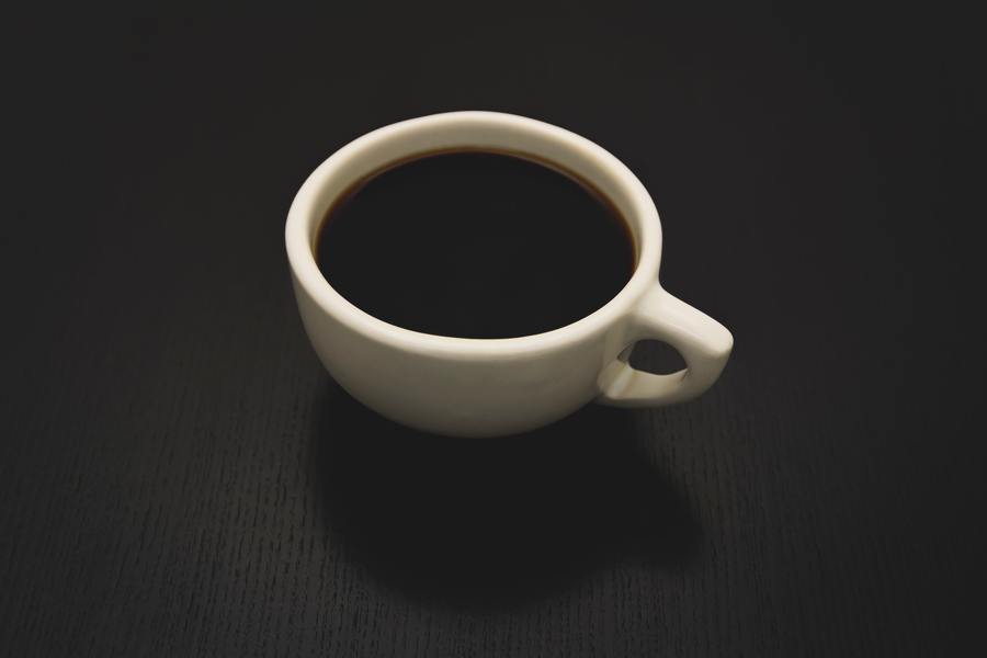 A cup of black coffee