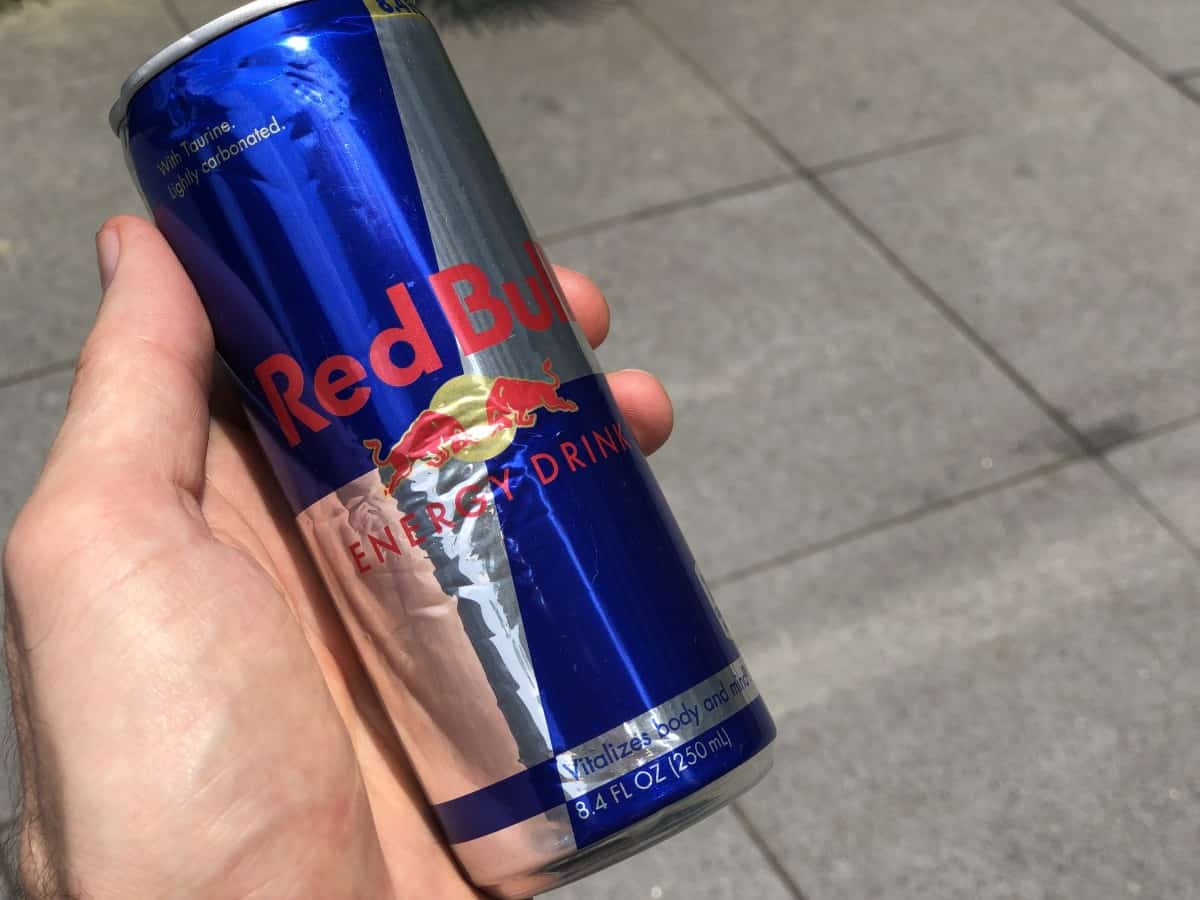 a can of red bull