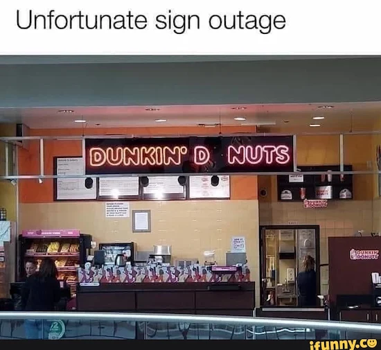 Dunkin Sign