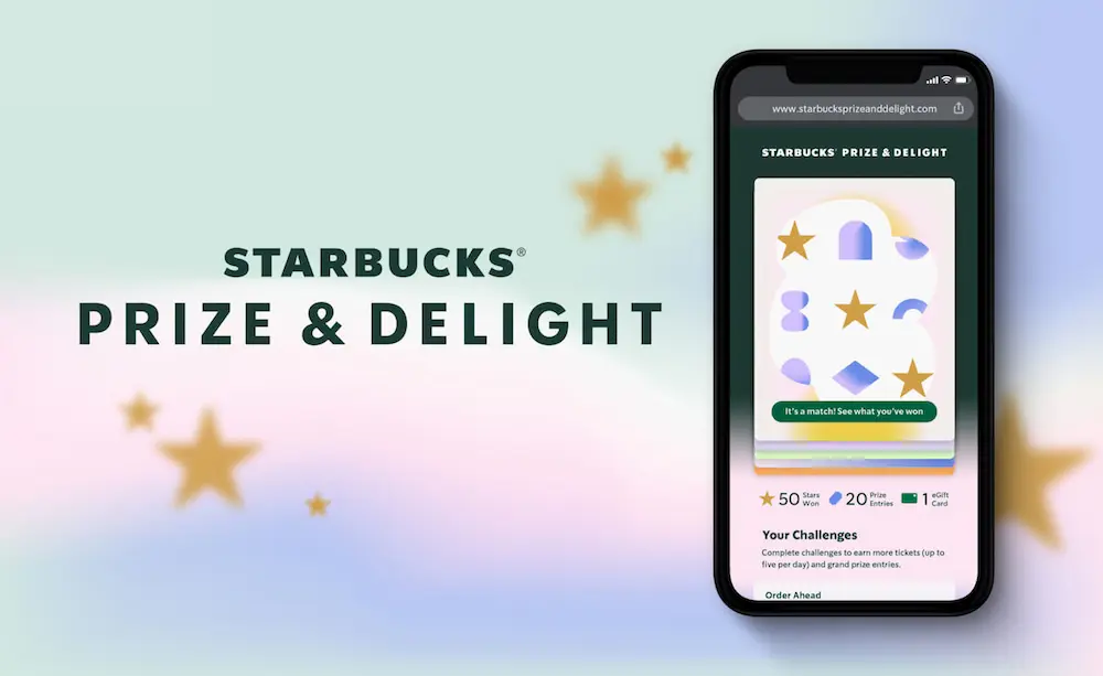 Starbucks Prize and Delight Game