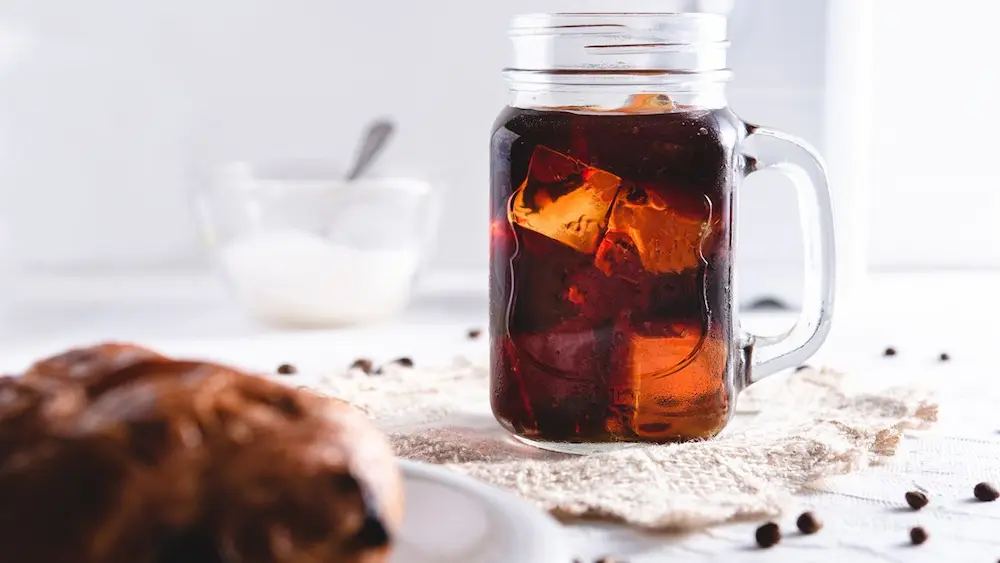 Cold brew coffee with ice