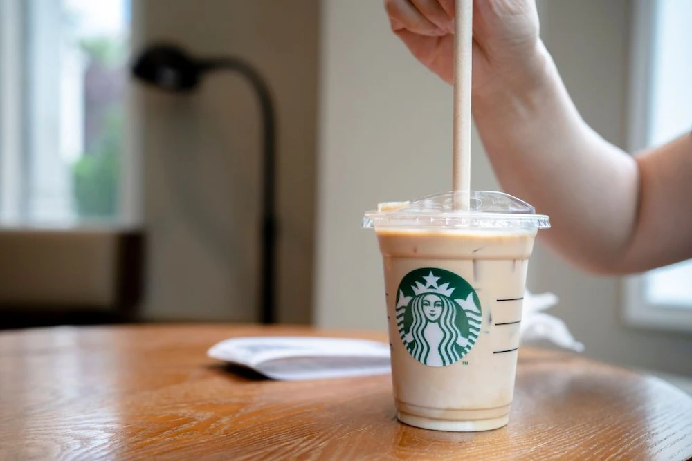 Starbucks drink with heavy cream
