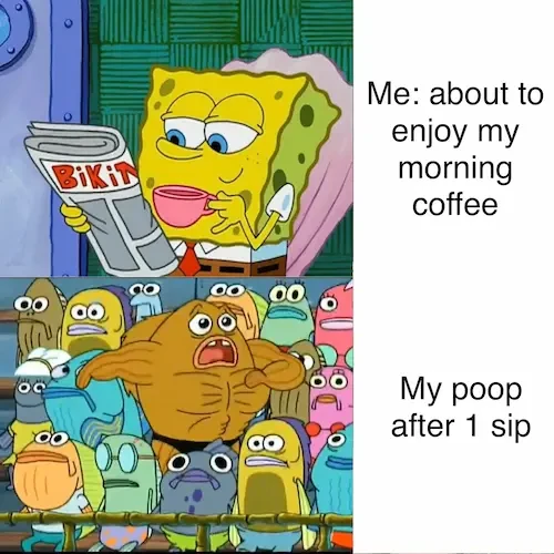 spongebob morning coffee funny