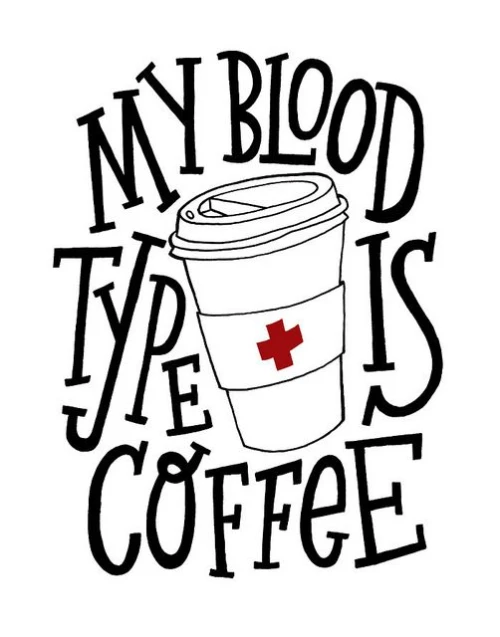 bloody type is coffee