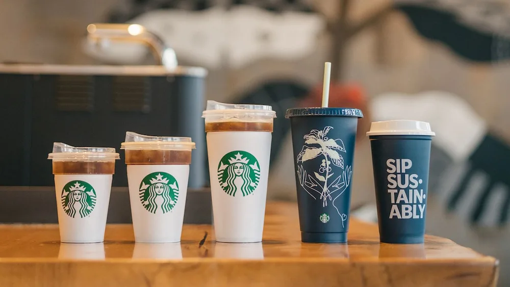 Starbucks reusable cups
