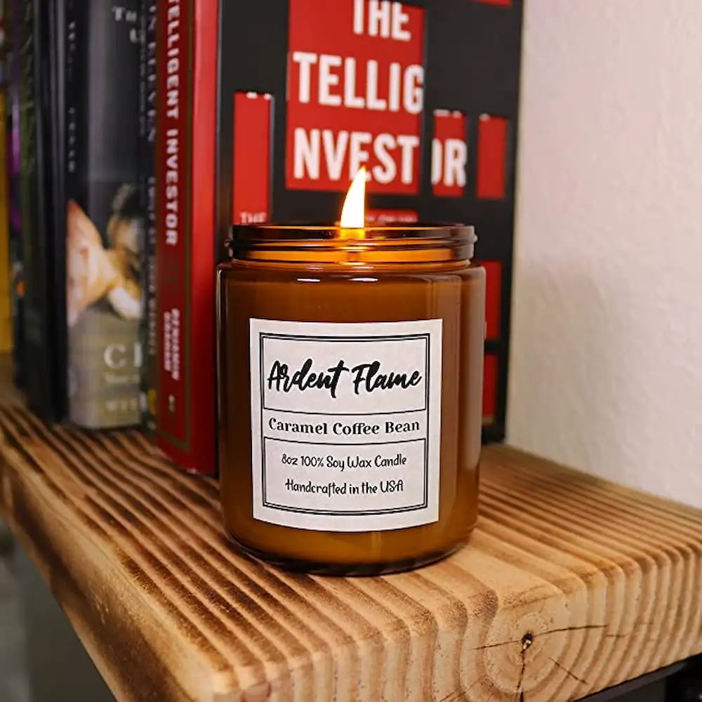 Ardent flame caramel coffee bean candle