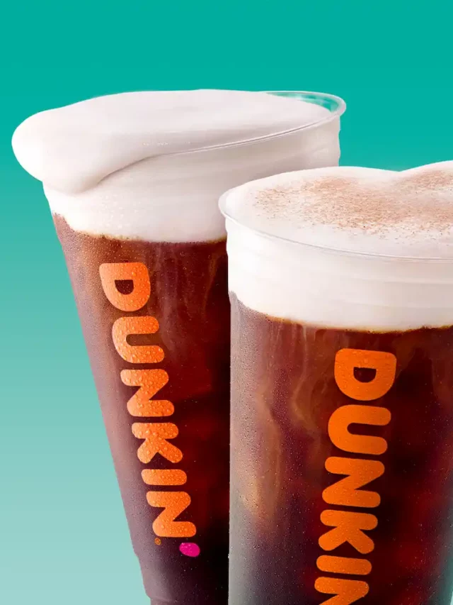 Dunkin cold brew with sweet cold foam