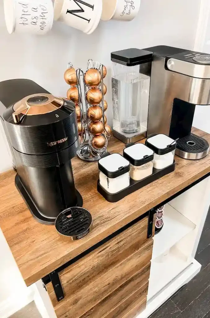 airbnb coffee station nespresso
