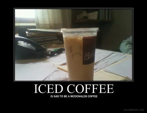 iced coffee at mcdonalds
